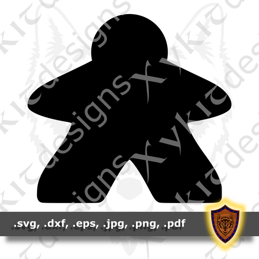 Meeple SVG File - Board Game - Tabletop - T-shirt SVG design (Digital Download)