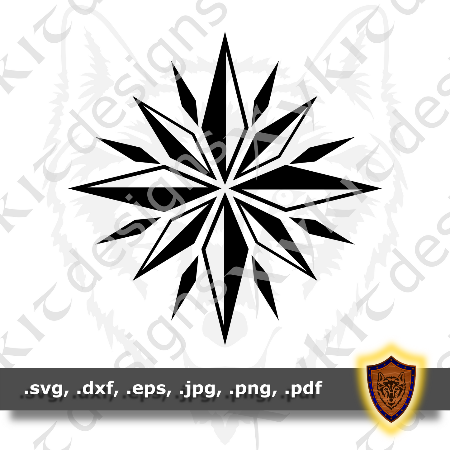North Star SVG - Christmas Star - Craft Files (Digital Download)