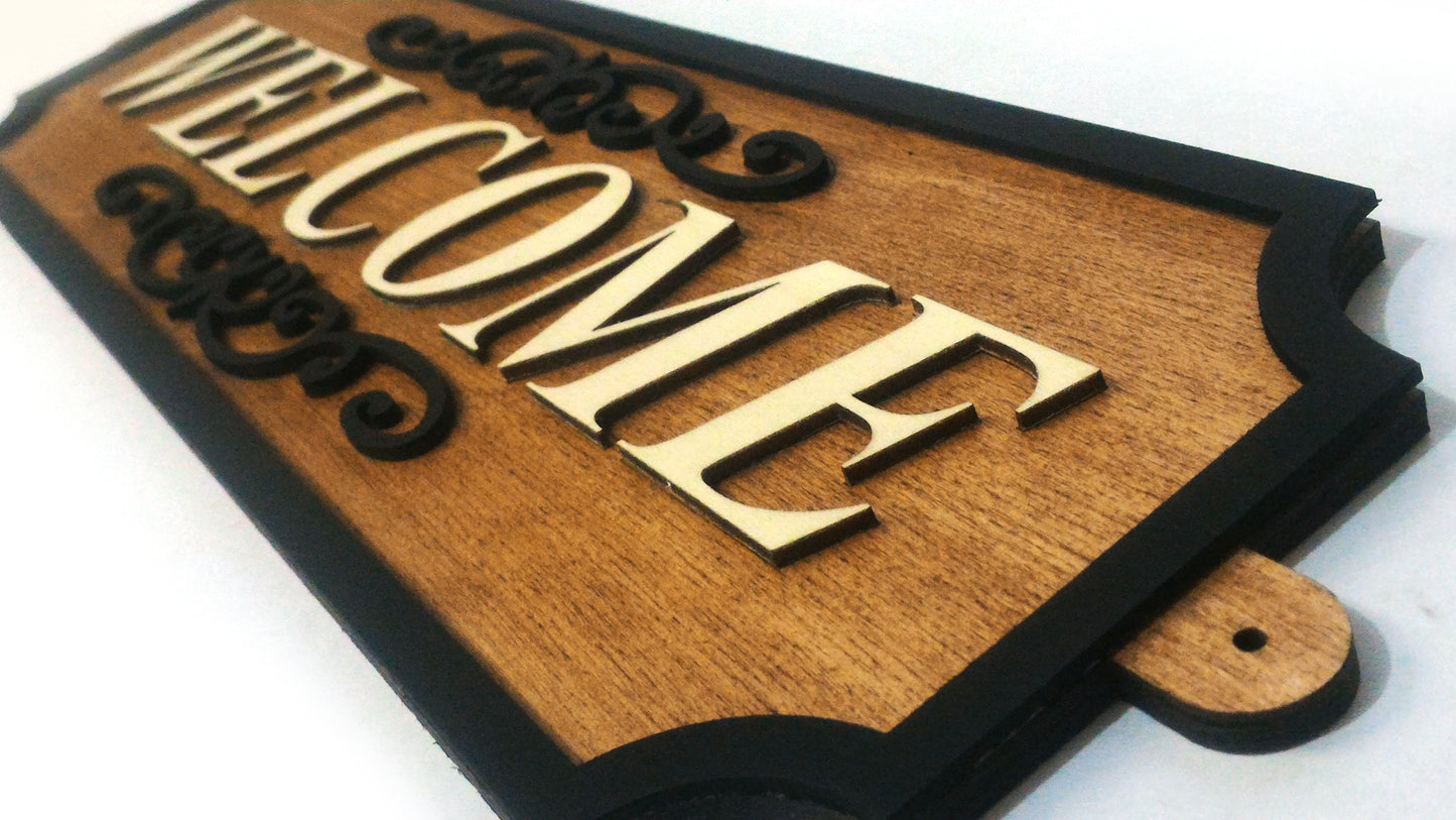 Welcome Sign - Laser Cut - (Digital Download)