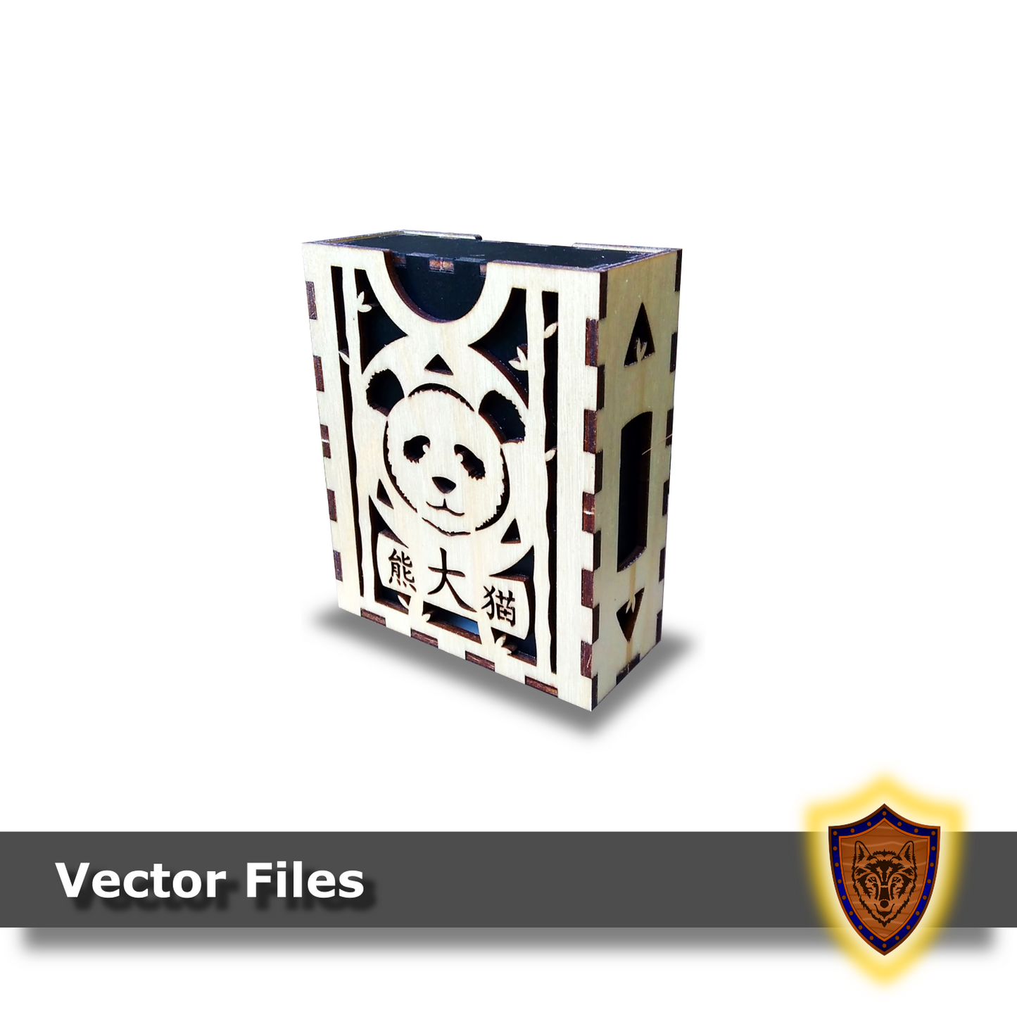 Panda Deck Box - Sleeved and Un-sleeved - Vector Files (Digital Download)