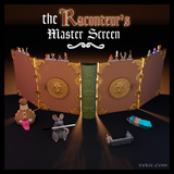 3d printing stl files for dungeon master, game master screen