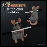 cute rat 3d print, Reginald, pen holder, stl download