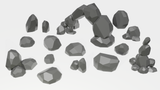 3D Printable Fantasy Rock Arch and scatter rocks - Scatter Terrain (.stl file)