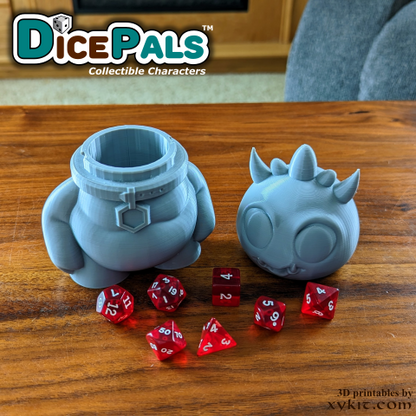 Rufus Pet Monster Dice Pal - series 1 - 3D print files