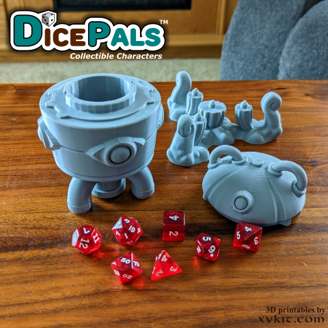 SCR-4P Robot Dice Pal - series 1 - 3D print files