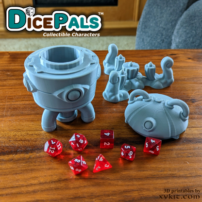 SCR-4P Robot Dice Pal - series 1 - 3D print files