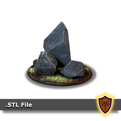 FREE - 3d Printed Rocks - Scatter Terrain (.stl file)