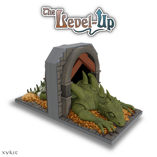 Sleeping Dragon Bookend - 3D print files