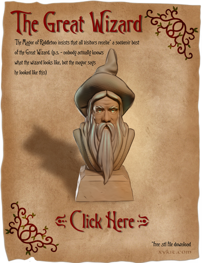 FREE The Great Wizard, Riddleroot Forest Sample - 3D print files