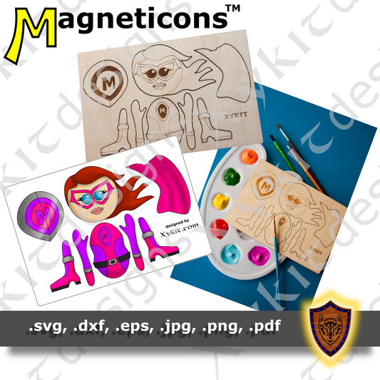 Super Hero Craft - "Captain Magneticon" - Digital Download