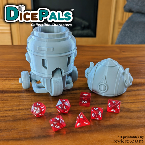 TR1-K3 Robot Dice Pal - Series 1 - 3D print files