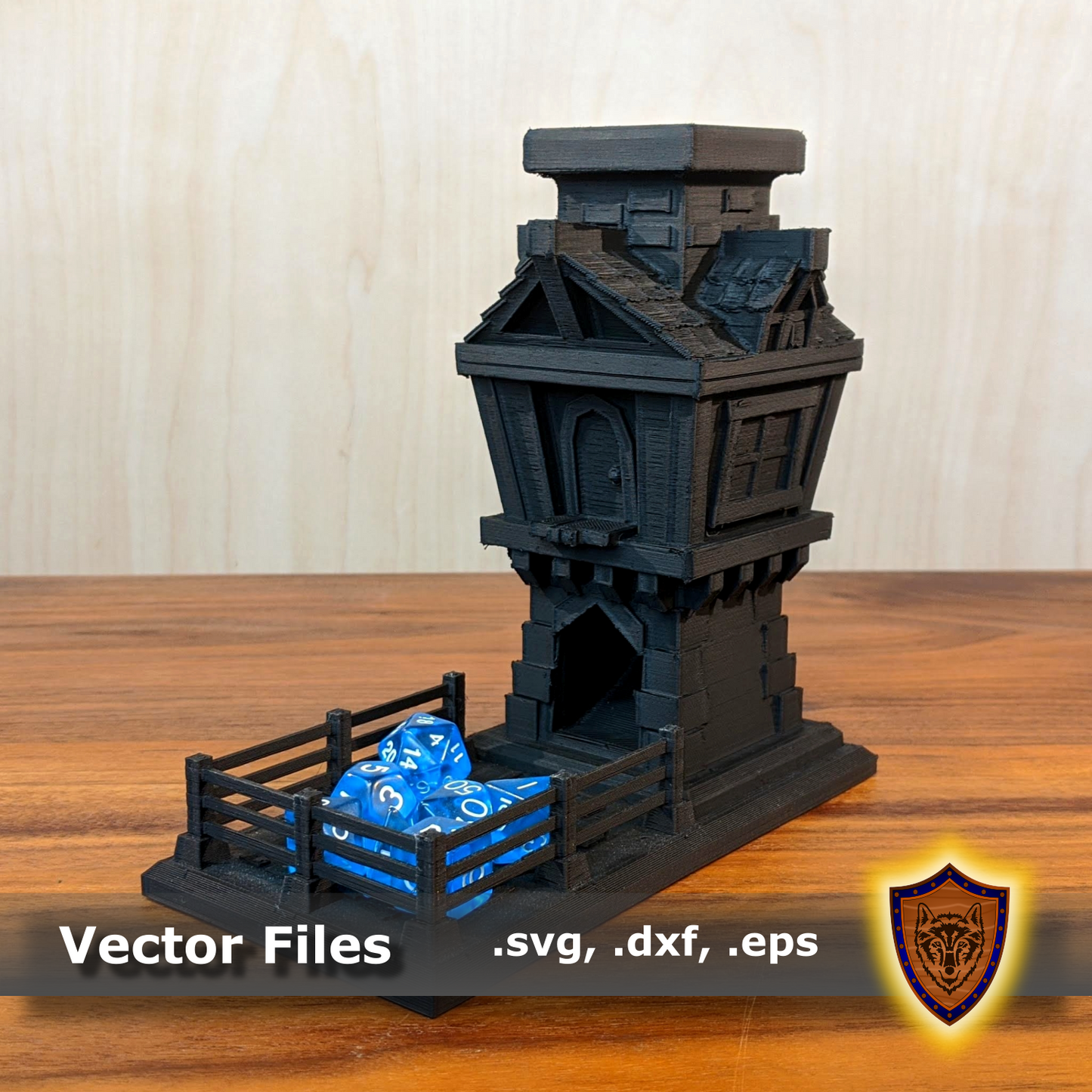 3D Fantasy Tavern Dice Tower - (.stl file)