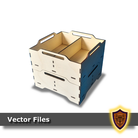 Laser Cut - Stack-able Trays - 3 Variants- Vector Files - (Digital Download)