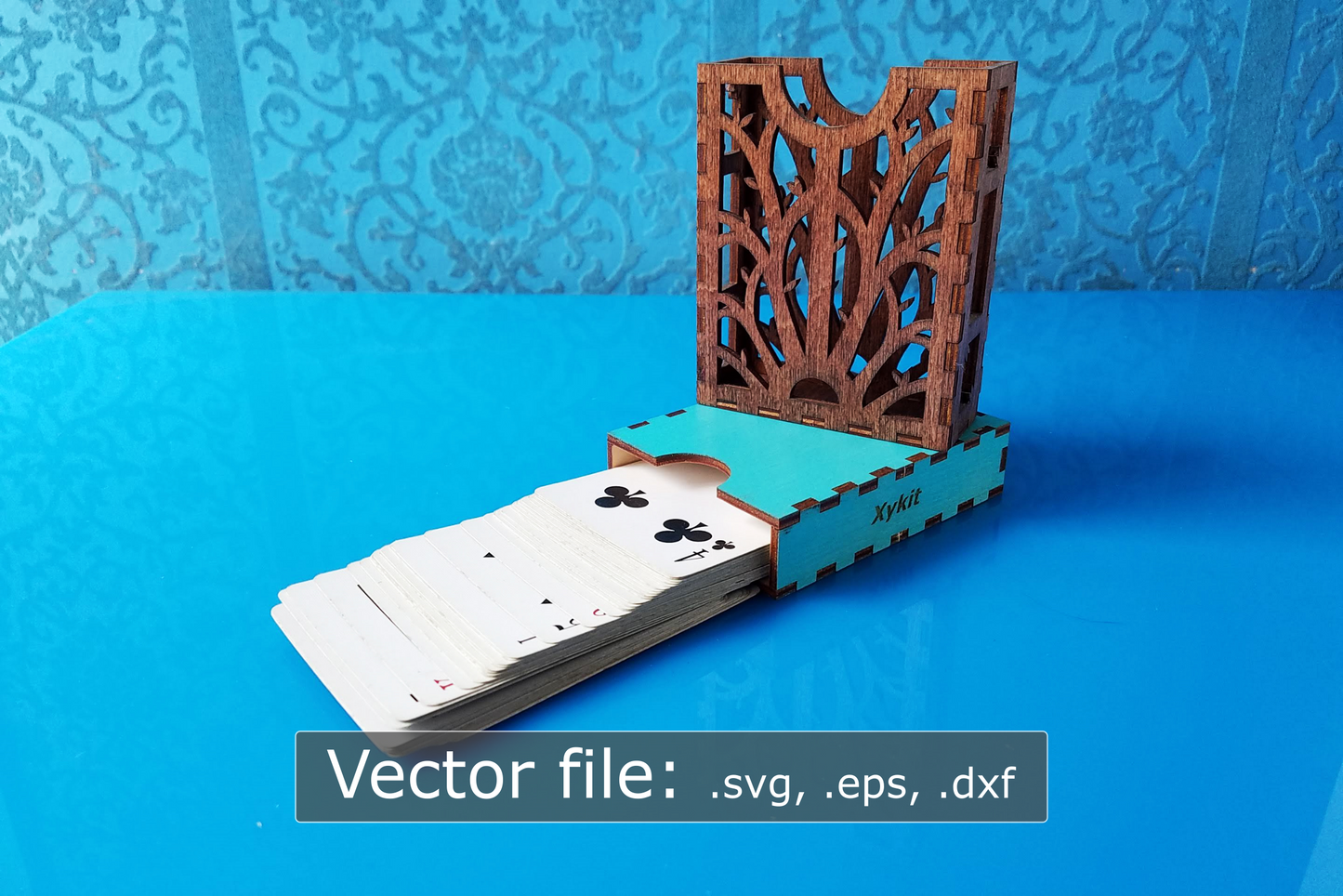 Laser Cut - Fantasy Tree Deck Box - Sleeved and Un-sleeved - Vector Files (Digital Download)