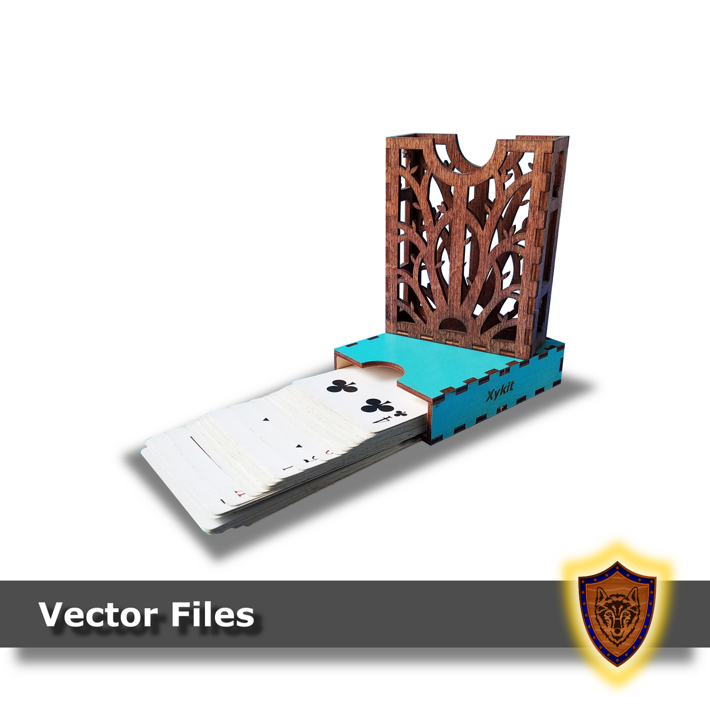Laser Cut - Fantasy Tree Deck Box - Sleeved and Un-sleeved - Vector Files (Digital Download)