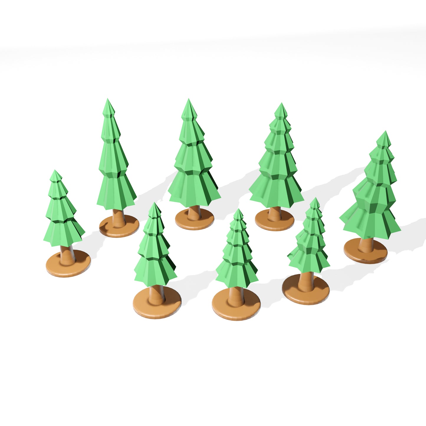 3D Printable Pine Trees - (support-less) Scatter Terrain (.stl file)