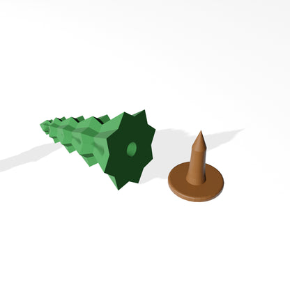 3D Printable Pine Trees - (support-less) Scatter Terrain (.stl file)