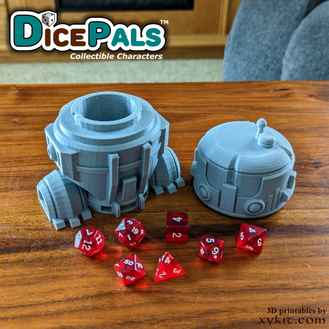 V4C-UUM Robot Dice Pal - Series 1 - 3D print files