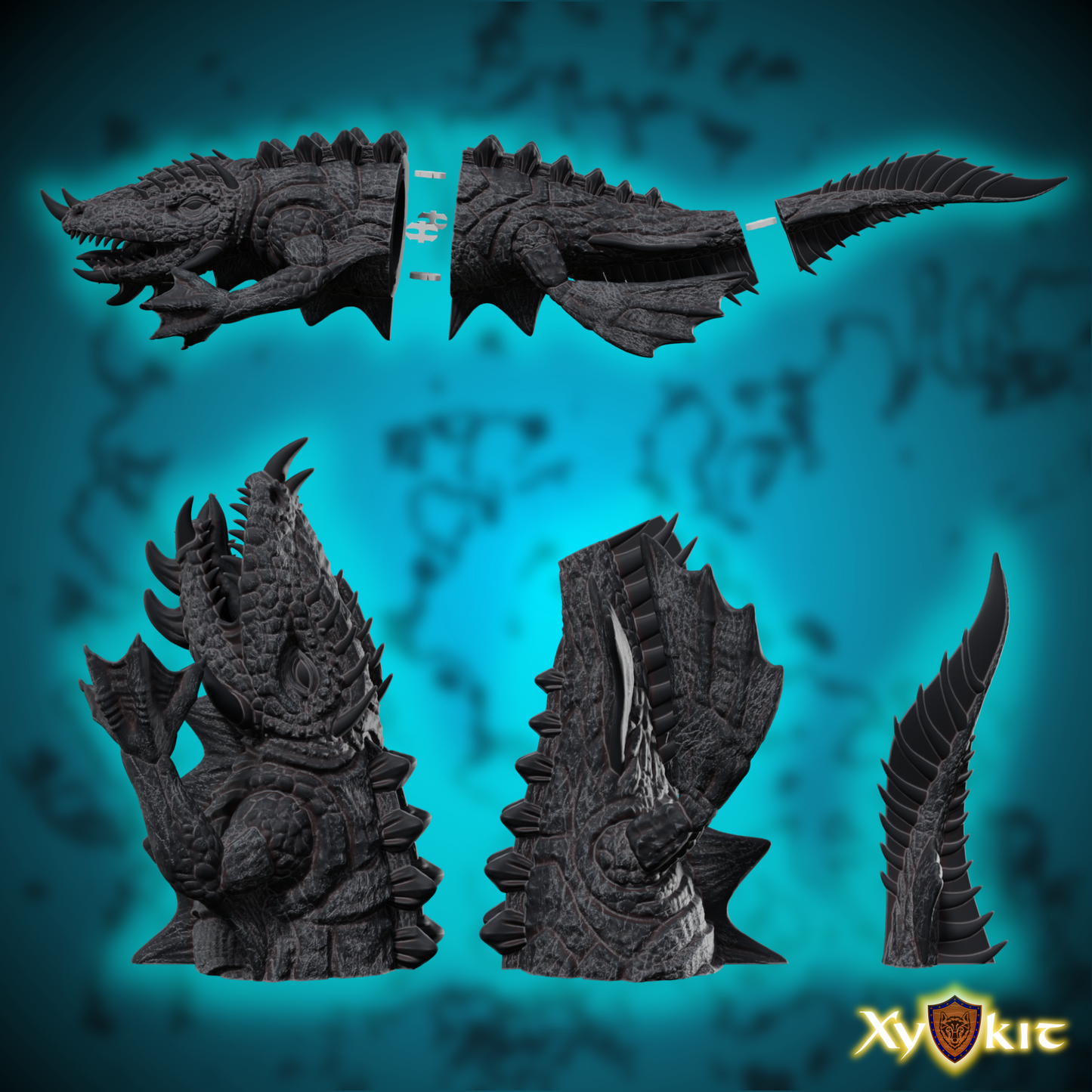 Project: Leviathan - Dragon of the Deep - 3D print files