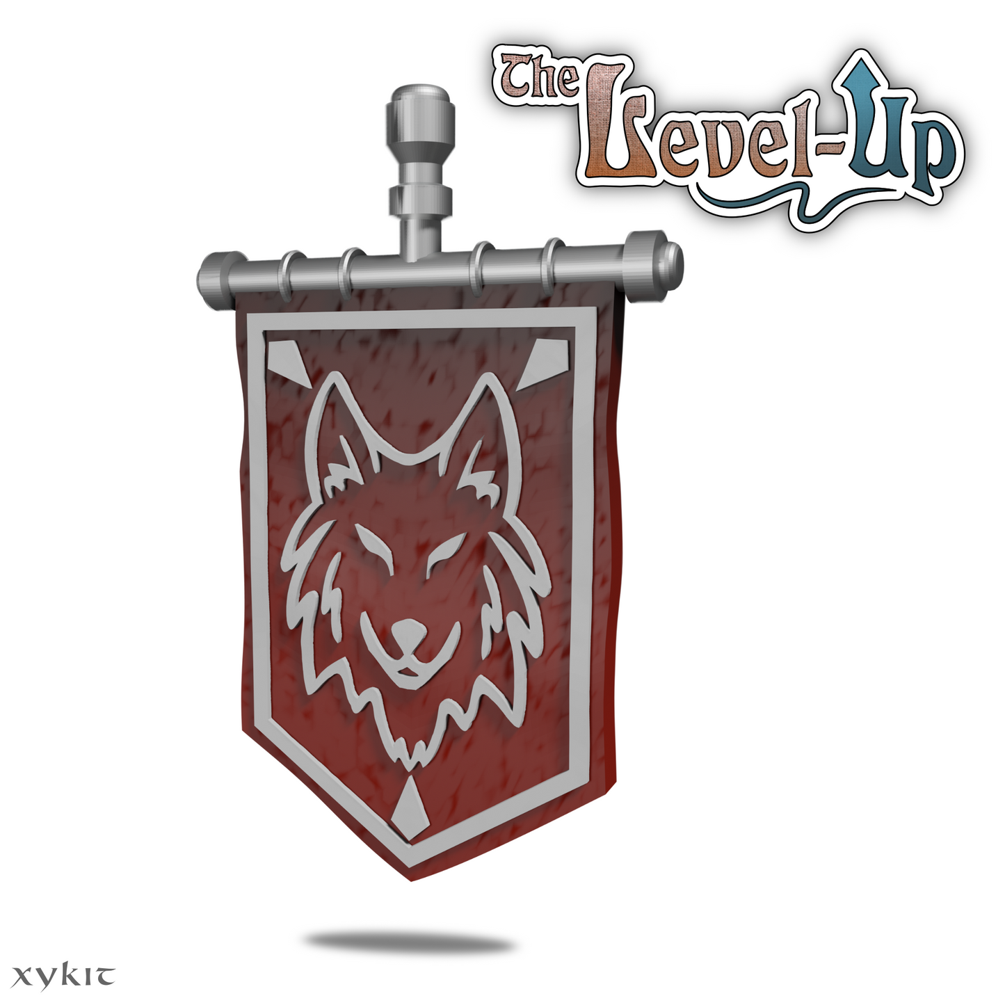 Wolf Banner Wall Art - 3D print files