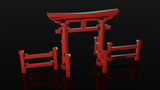 red torii gate and fences