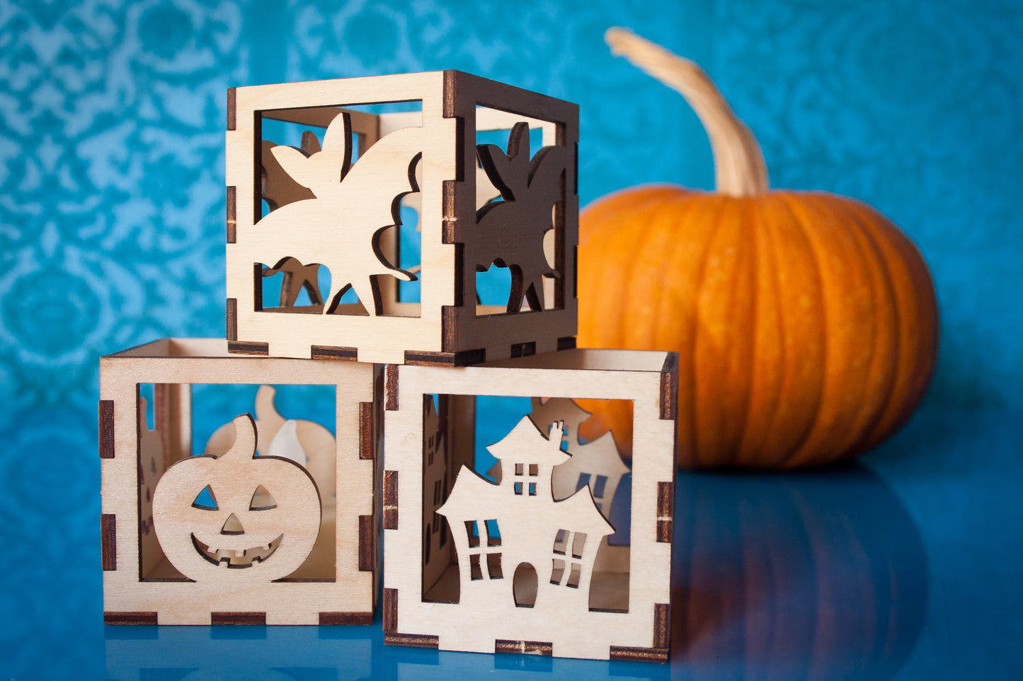 Laser Cut - Fall Halloween Luminaries - 3 designs - (Digital Download)