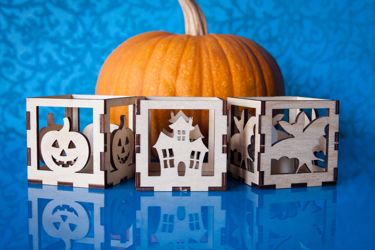 Laser Cut - Fall Halloween Luminaries - 3 designs - (Digital Download)