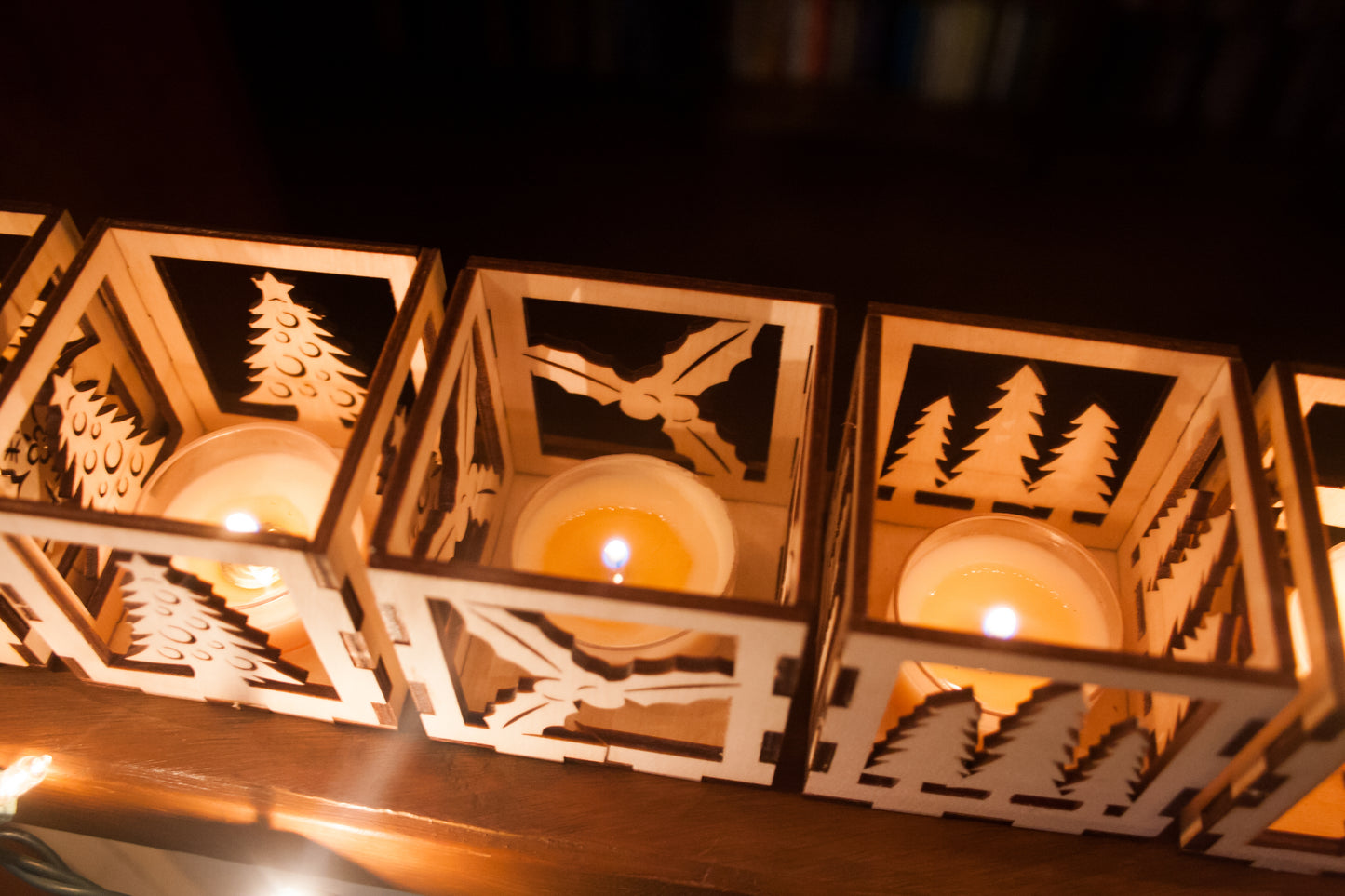 Laser cut Christmas Luminaries - 7 designs - (Digital Download)