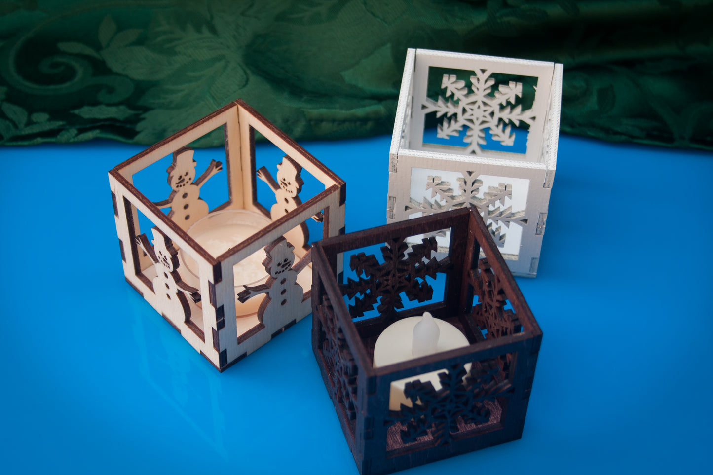 Laser cut Christmas Luminaries - 7 designs - (Digital Download)