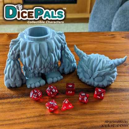 Yeti Dice Pal - Series 1 - 3D print files